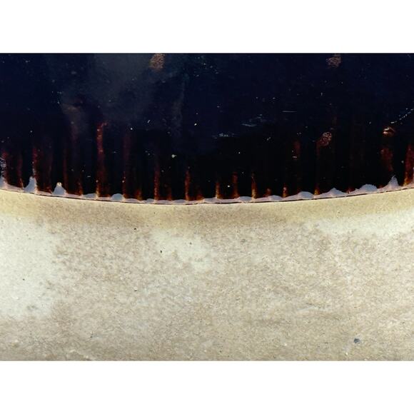 1930's Vintage USA Set of 2 Stoneware Cook-Rite Crock Bowl and Pie Plate Dish - Picture 3 of 15